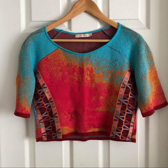 Anthropologie Sweaters - Anthro Cecilia Prado Colorful Cropped Sweater